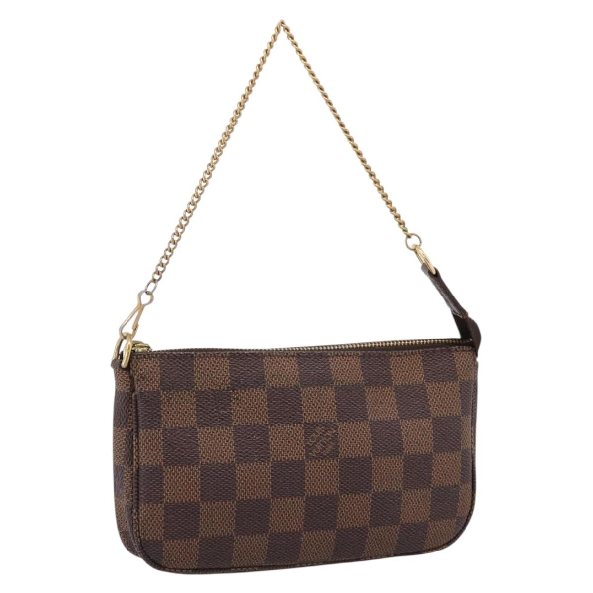 LOUIS VUITTON Ebene Mini Pochette Accessoires Pouch N58009 LV Auth 207035A