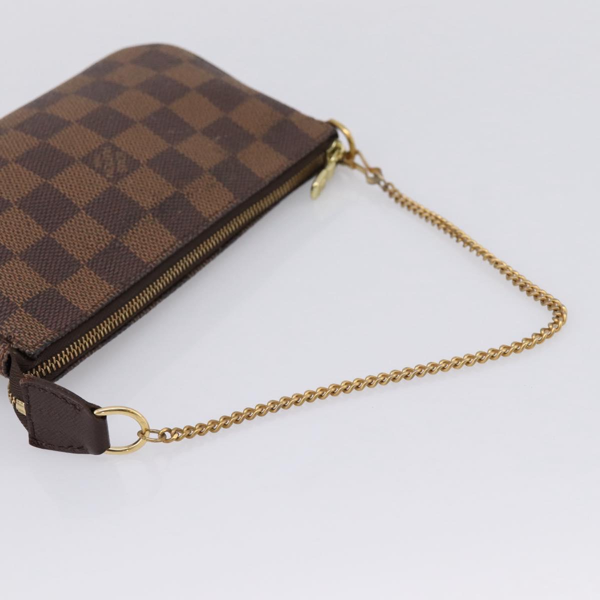 LOUIS VUITTON Ebene Mini Pochette Accessoires Pouch N58009 LV Auth 207035A