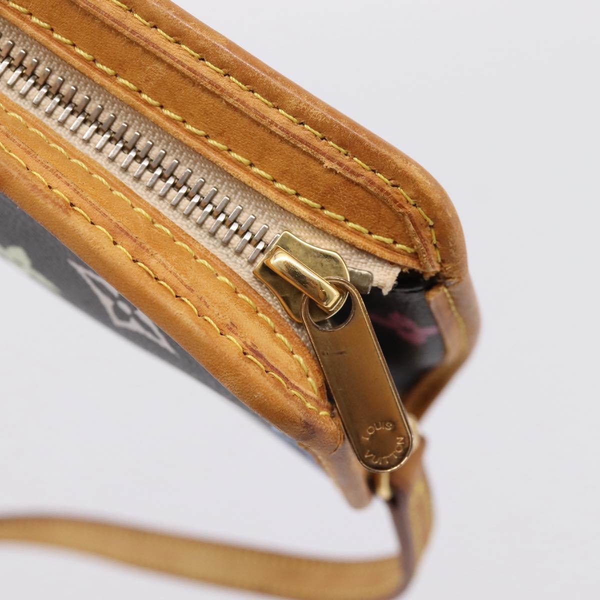 LOUIS VUITTON Monogram Multicolor Shirley Bag Black M40050 LV Auth 207039A
