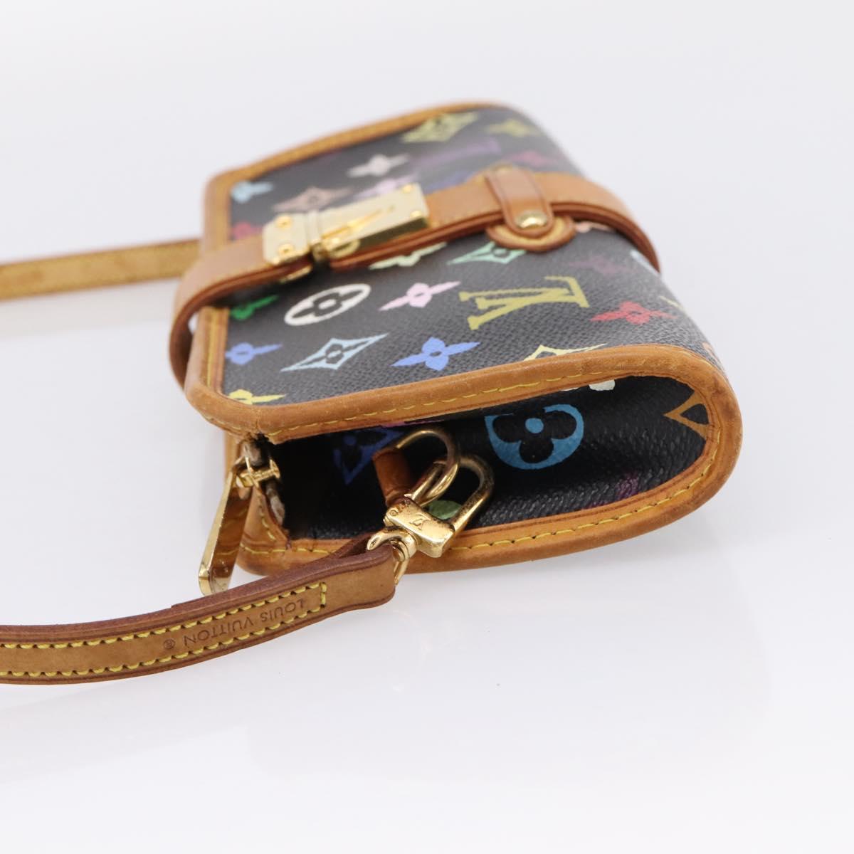 LOUIS VUITTON Monogram Multicolor Shirley Bag Black M40050 LV Auth 207039A