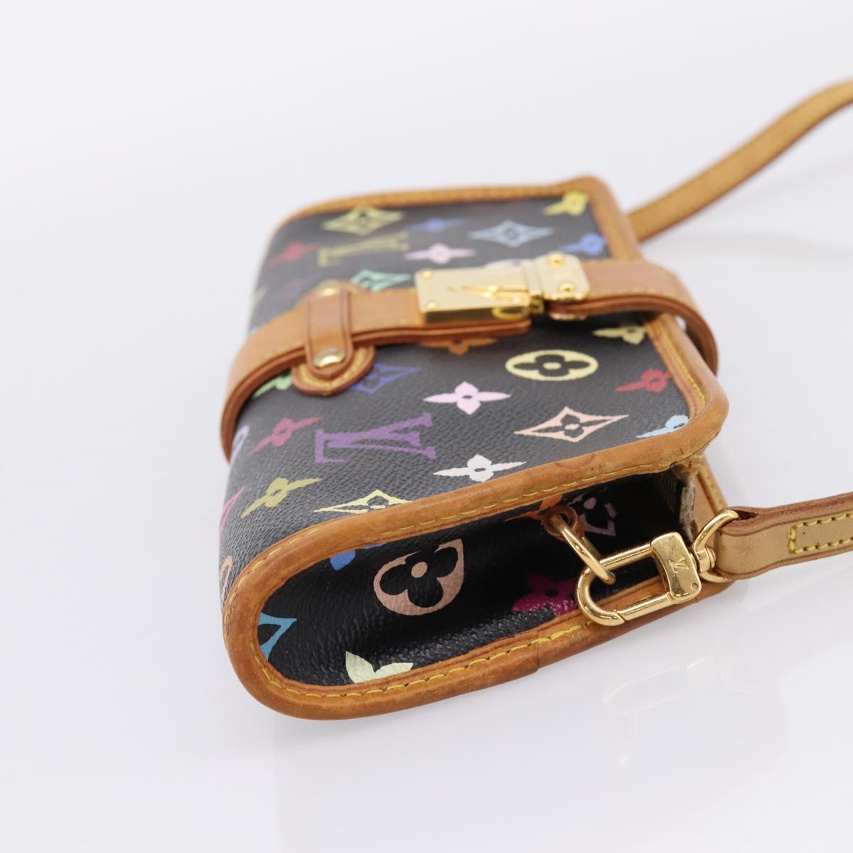 LOUIS VUITTON Monogram Multicolor Shirley Bag Black M40050 LV Auth 207039A