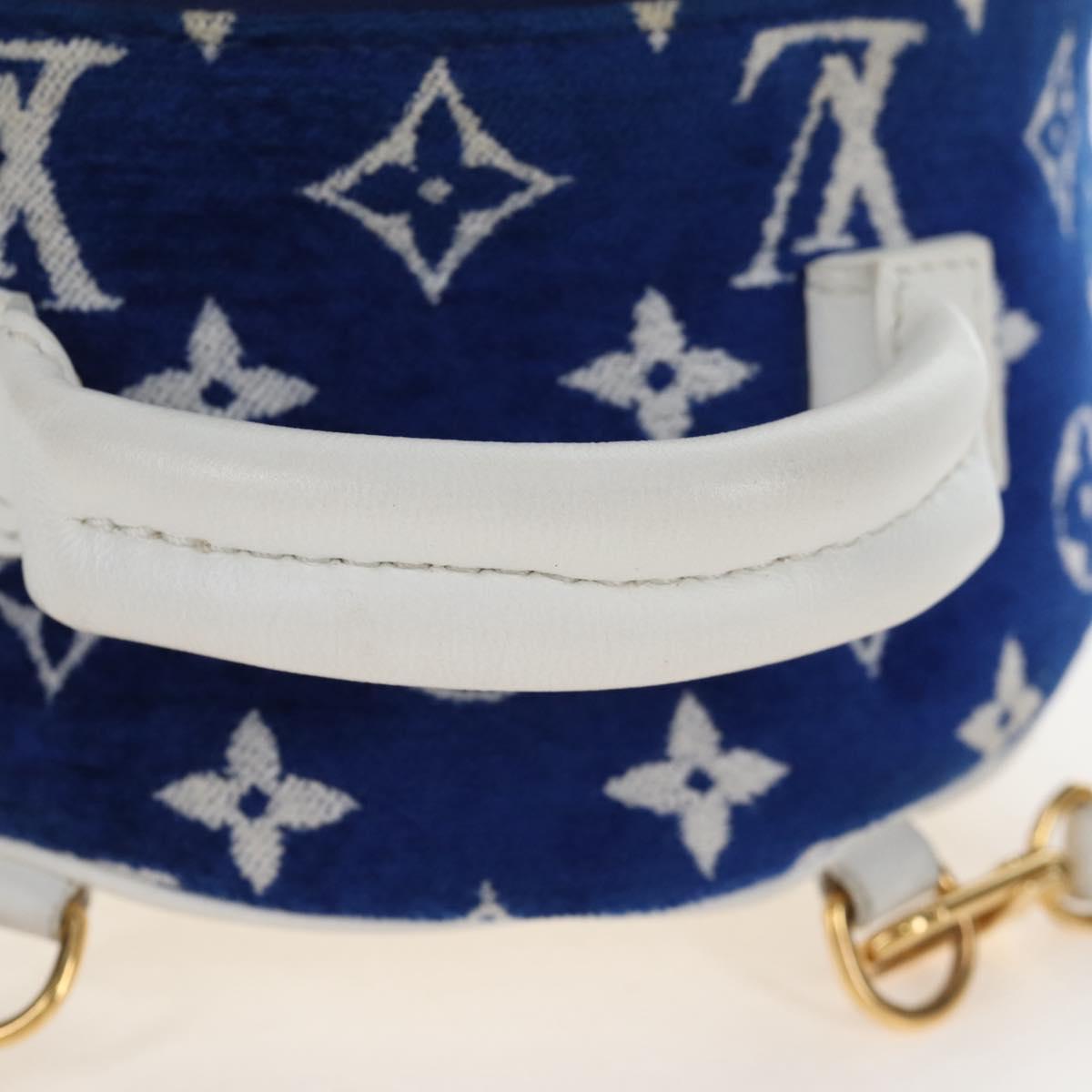 LOUIS VUITTON Jacquard Velvet Palm Spring Mini Backpack M46207 LV Auth 207040M