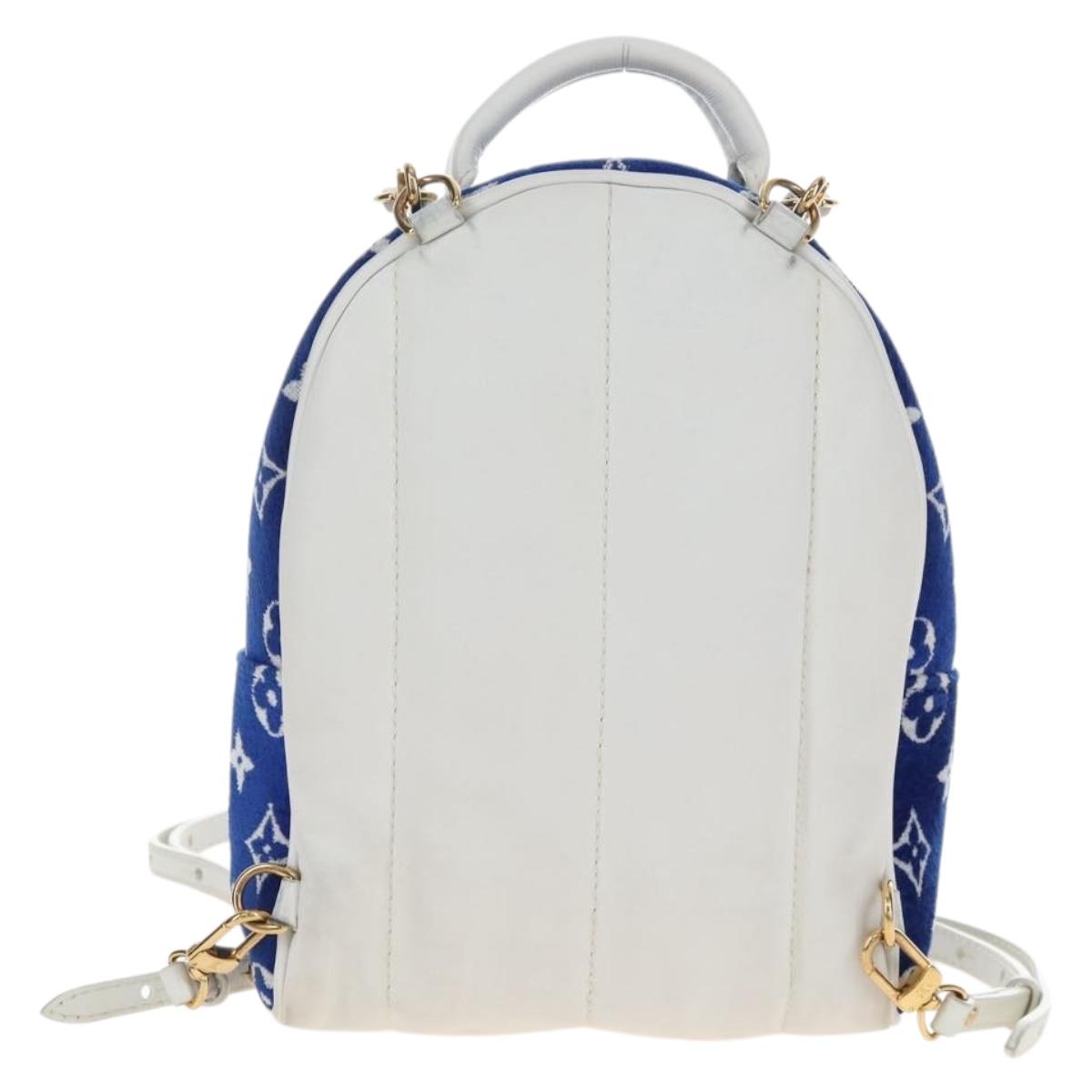 LOUIS VUITTON Jacquard Velvet Palm Spring Mini Backpack M46207 LV Auth 207040M