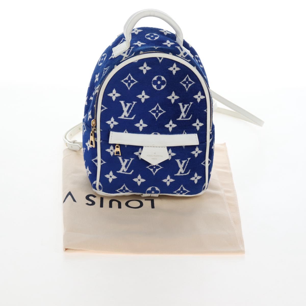 LOUIS VUITTON Jacquard Velvet Palm Spring Mini Backpack M46207 LV Auth 207040M