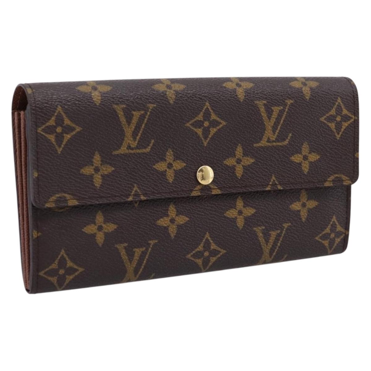 LOUIS VUITTON Monogram Portefeuille Sarah Long Wallet M61734 LV Auth 207050