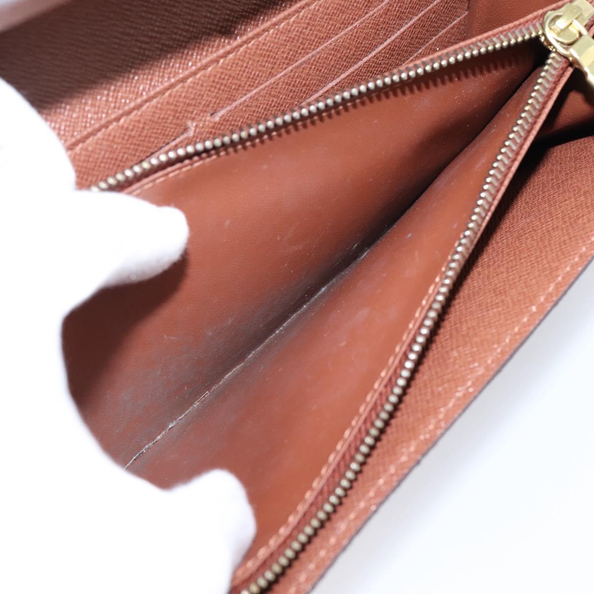 LOUIS VUITTON Monogram Portefeuille Sarah Long Wallet M61734 LV Auth 207050