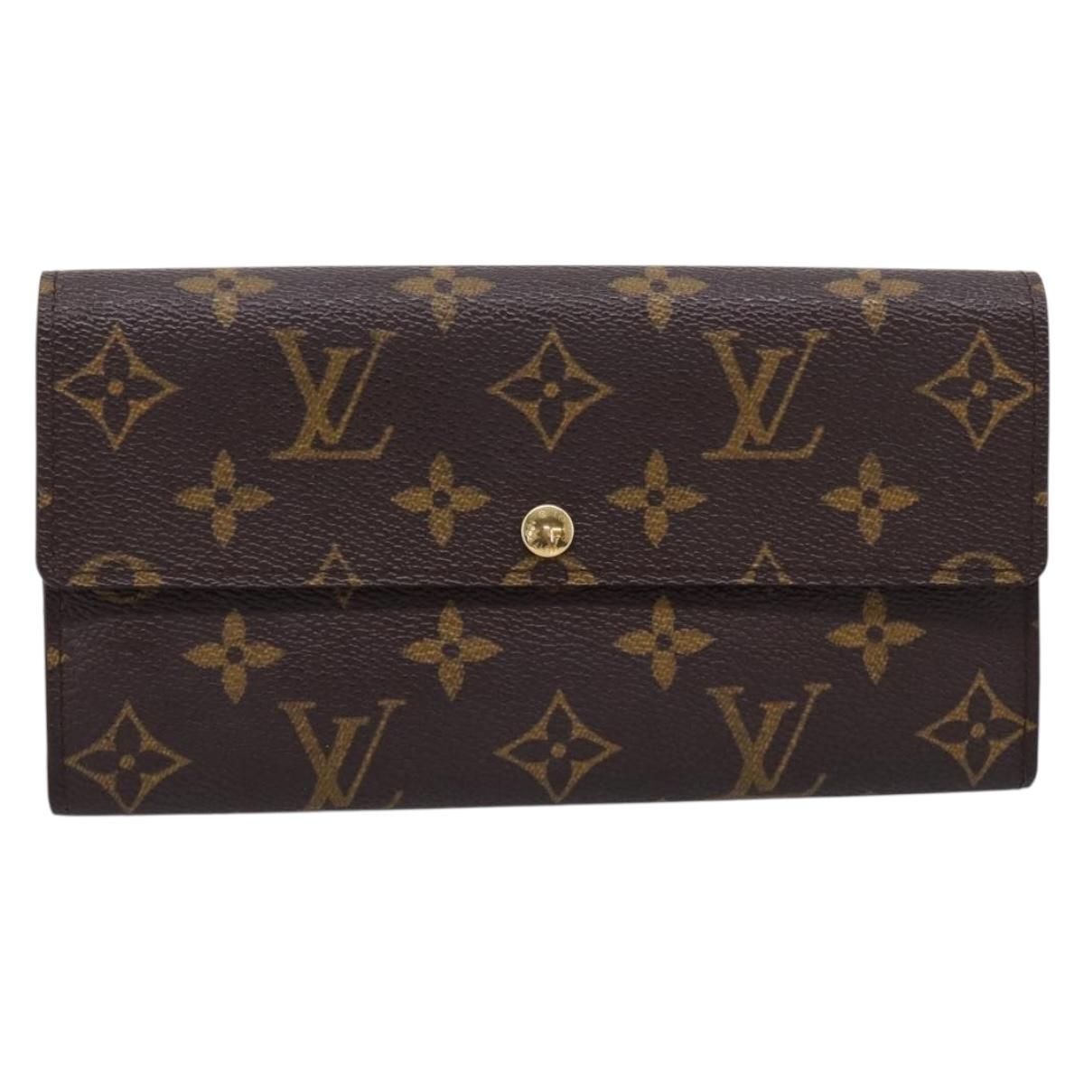 LOUIS VUITTON Monogram Portefeuille Sarah Long Wallet M61734 LV Auth 207050