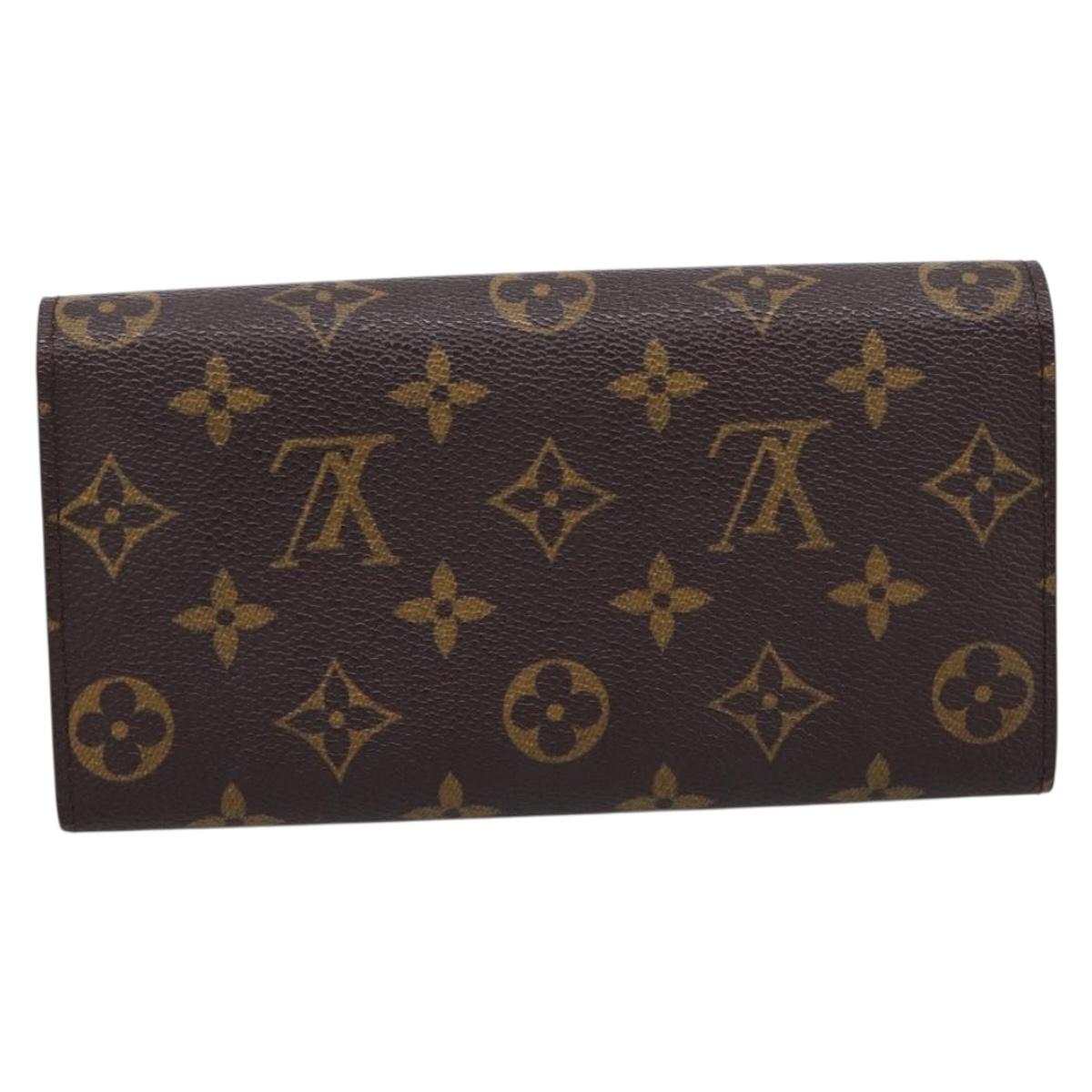LOUIS VUITTON Monogram Portefeuille Sarah Long Wallet M61734 LV Auth 207050