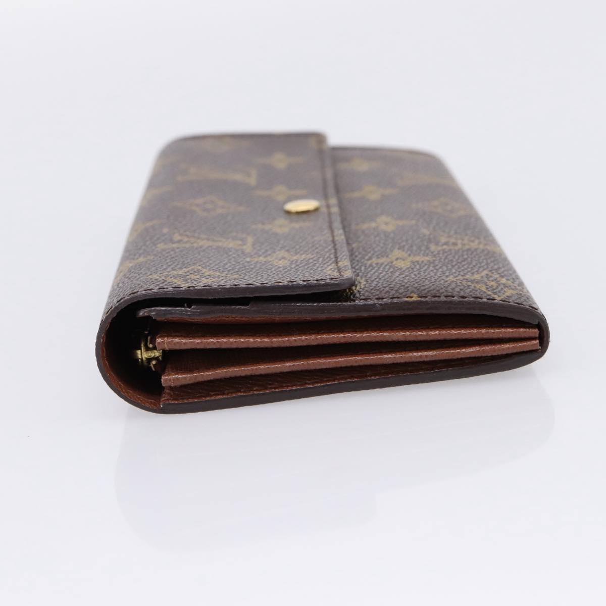 LOUIS VUITTON Monogram Portefeuille Sarah Long Wallet M61734 LV Auth 207050