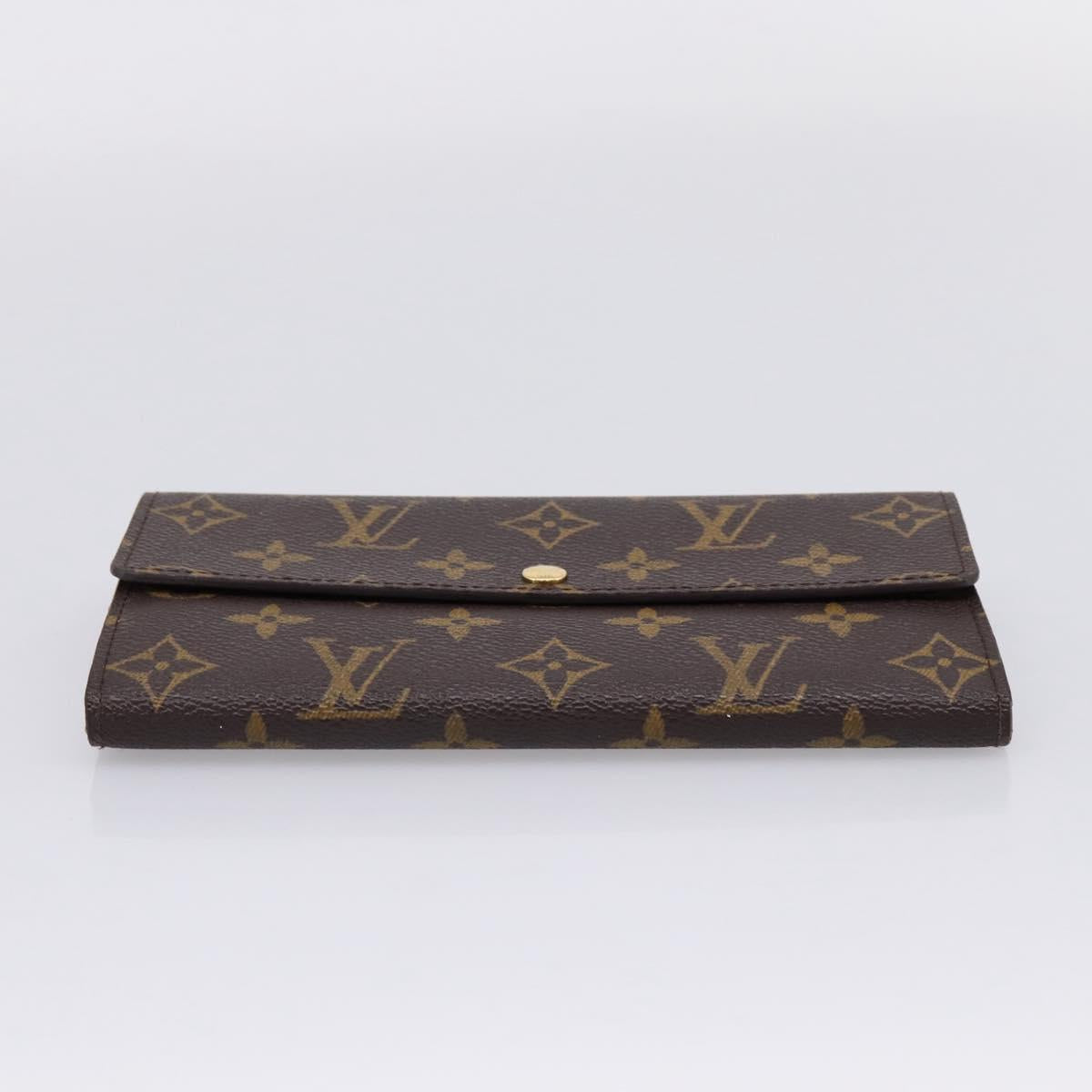 LOUIS VUITTON Monogram Portefeuille Sarah Long Wallet M61734 LV Auth 207050