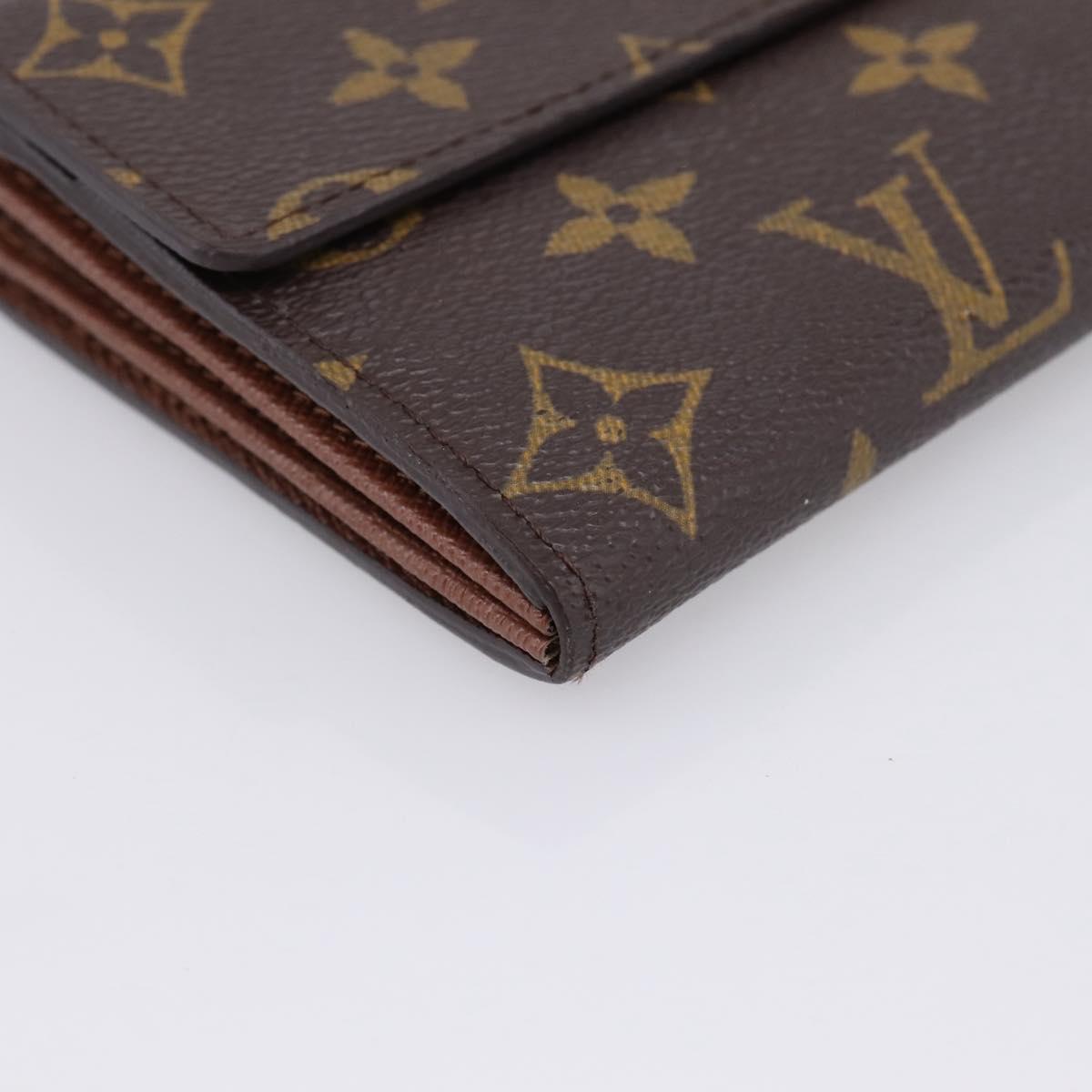 LOUIS VUITTON Monogram Portefeuille Sarah Long Wallet M61734 LV Auth 207050