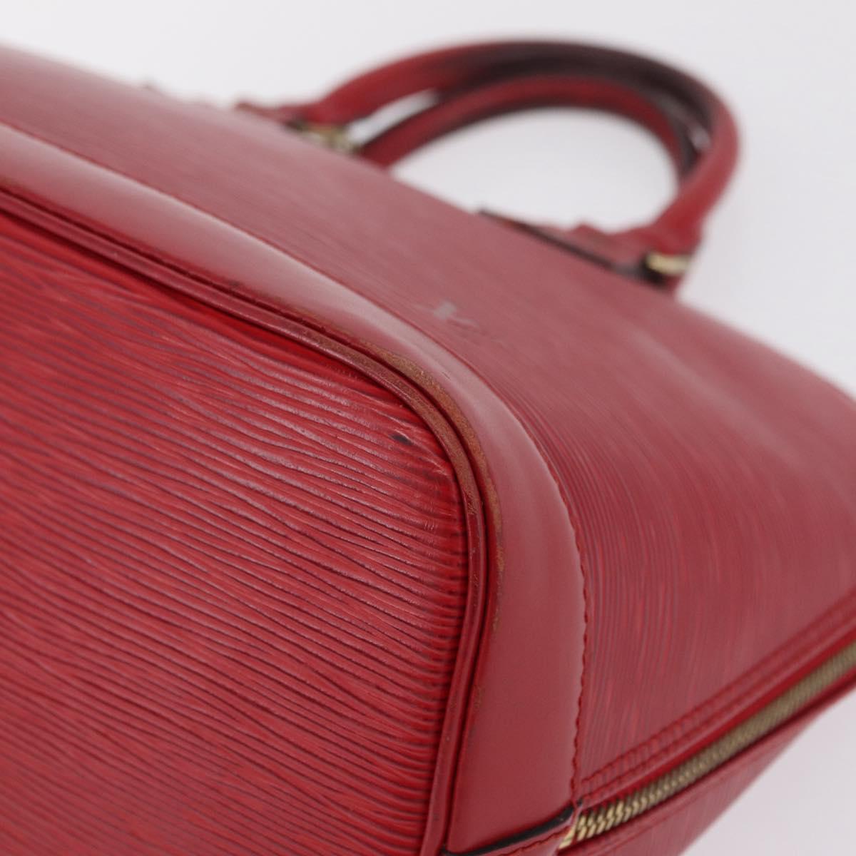 LOUIS VUITTON Epi Alma Hand Bag Castilian Red M52147 LV Auth 207066