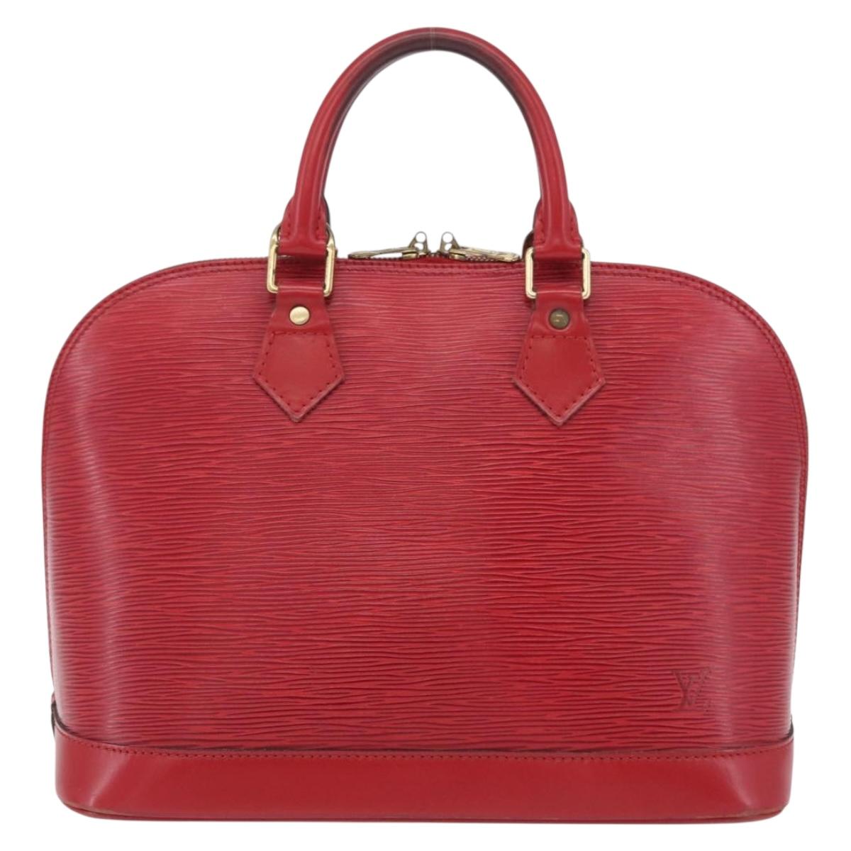 LOUIS VUITTON Epi Alma Hand Bag Castilian Red M52147 LV Auth 207066