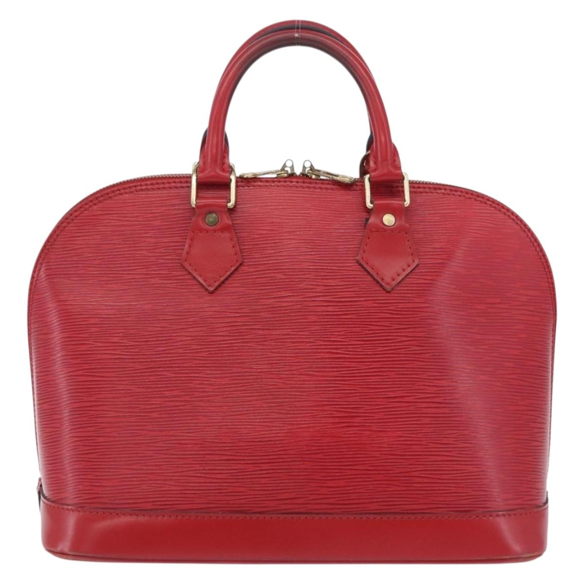 LOUIS VUITTON Epi Alma Hand Bag Castilian Red M52147 LV Auth 207066