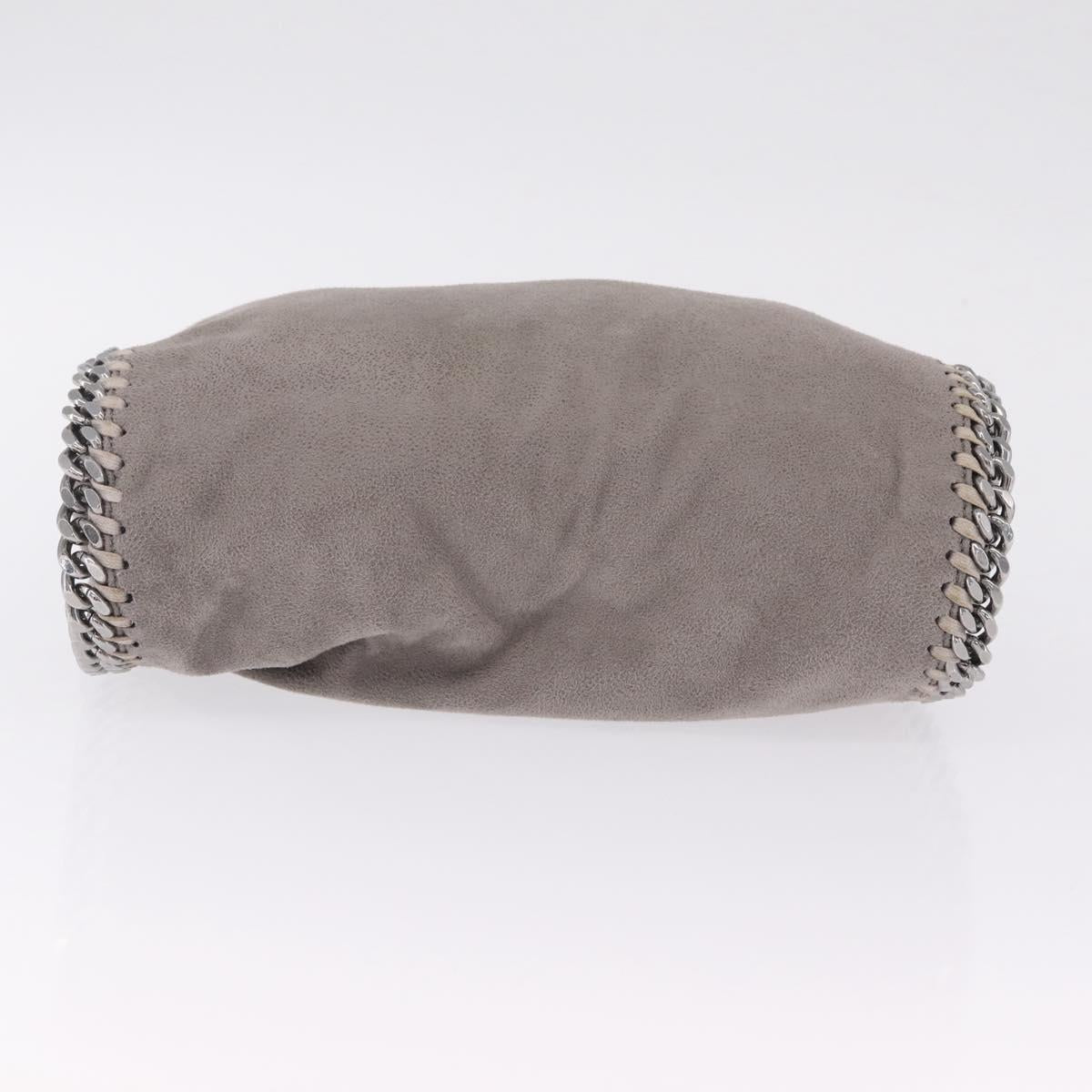 Stella McCartney Chain Falabella Bag Polyester Gray Silver 371223 Auth 207099A