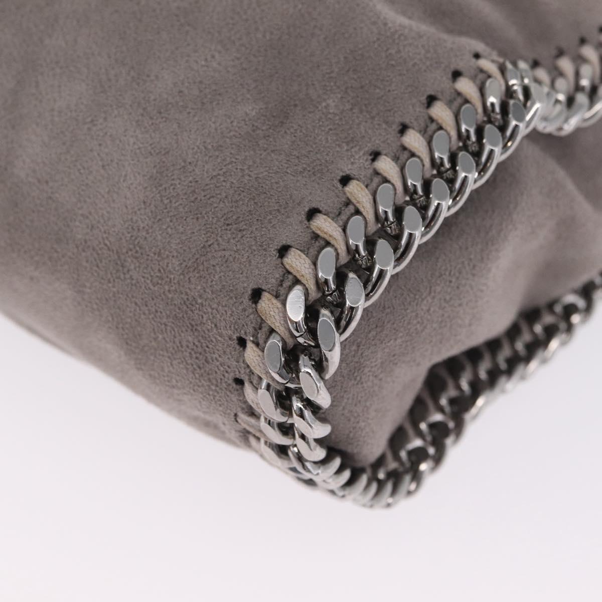 Stella McCartney Chain Falabella Bag Polyester Gray Silver 371223 Auth 207099A