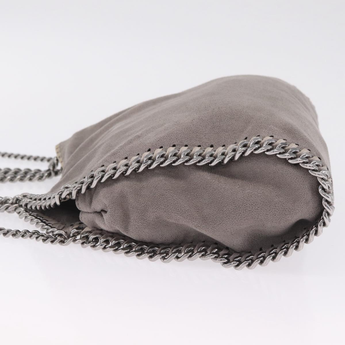 Stella McCartney Chain Falabella Bag Polyester Gray Silver 371223 Auth 207099A