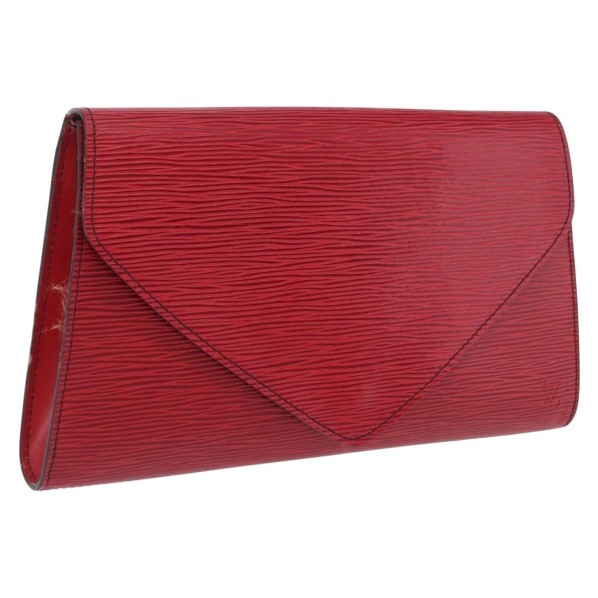 LOUIS VUITTON Epi Art Deco Clutch Bag Red M52637 LV Auth 207106