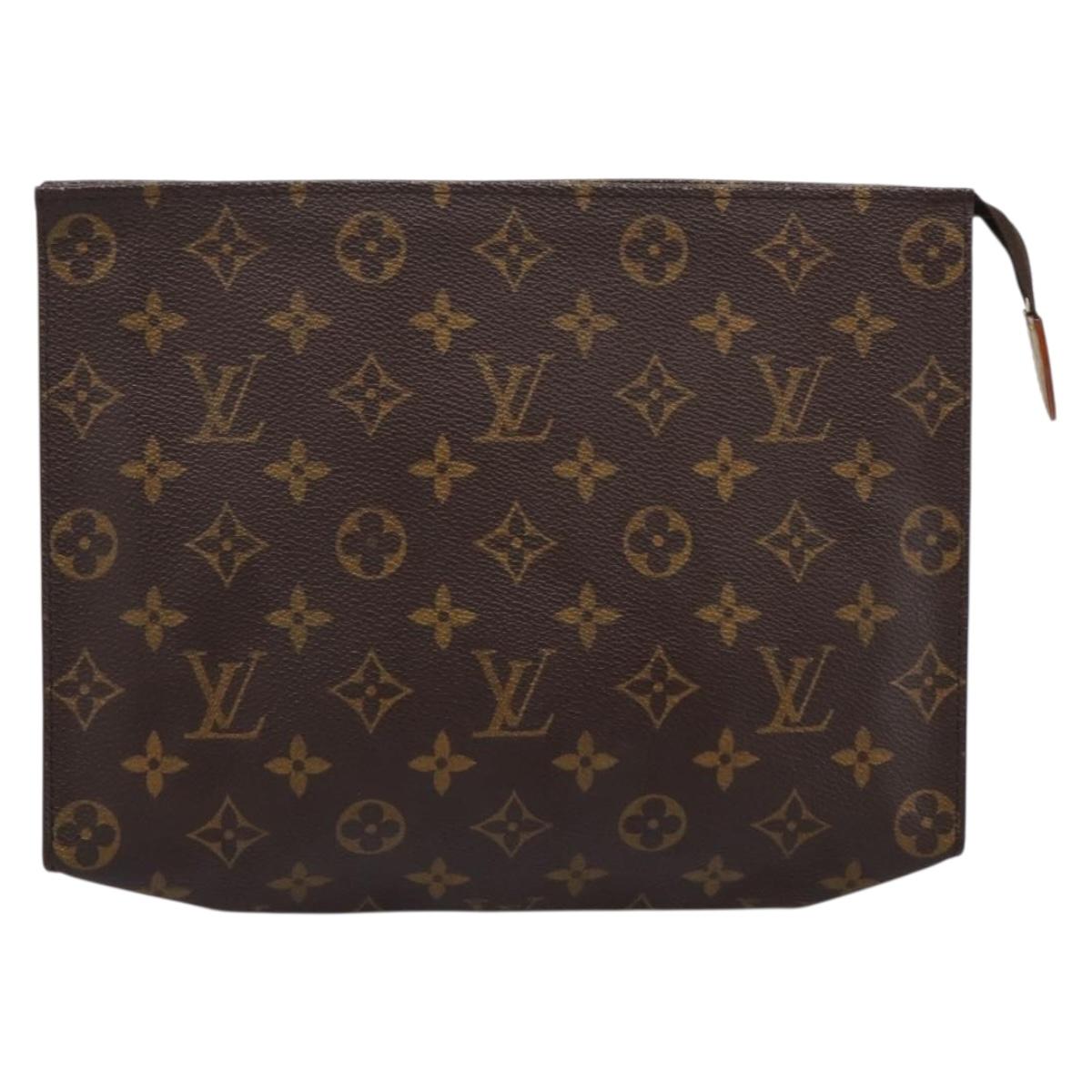 LOUIS VUITTON Monogram Poche Toilette 26 Pouch M47542 LV Auth 207107