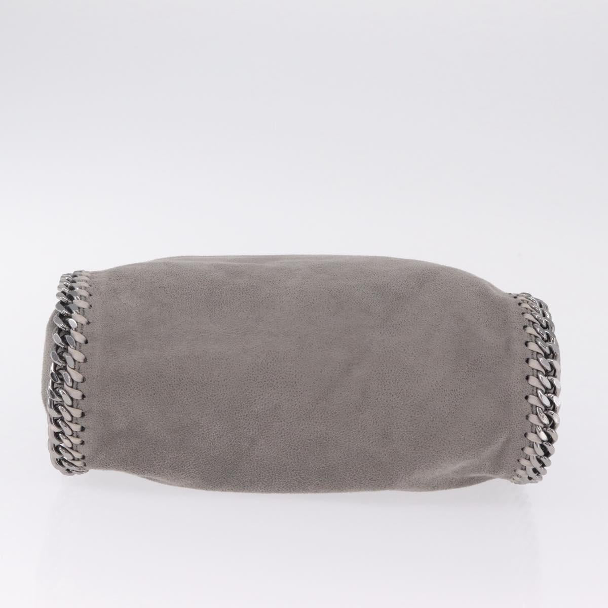 Stella McCartney Chain Falabella Bag Polyester Gray Silver 371223 Auth 207124A