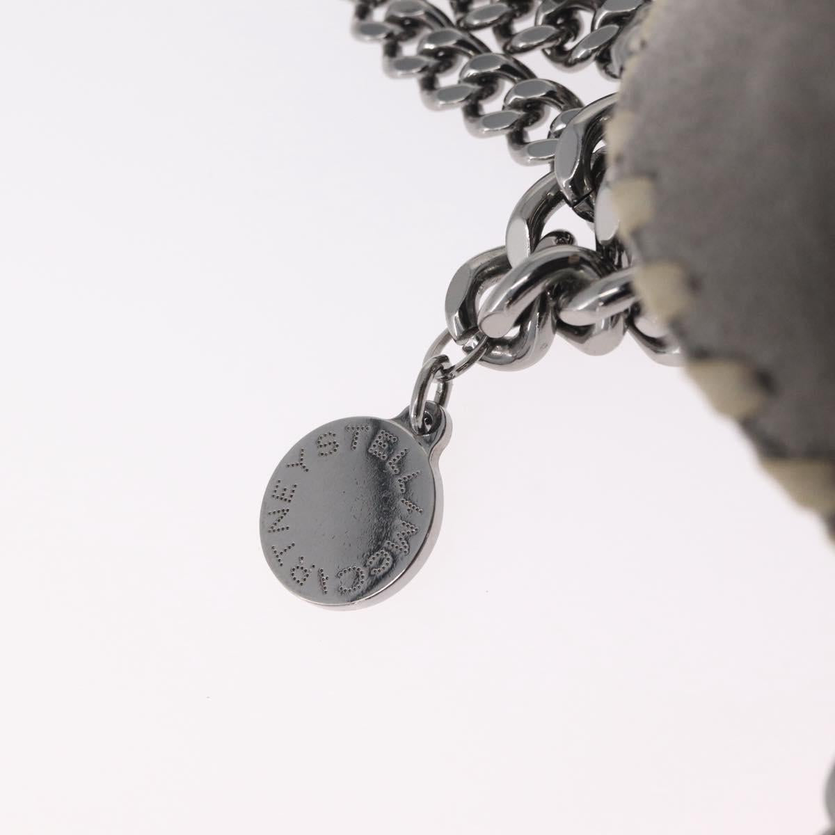 Stella McCartney Chain Falabella Bag Polyester Gray Silver 371223 Auth 207124A