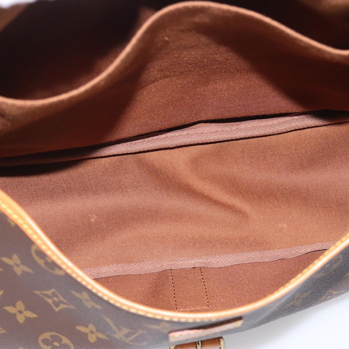 LOUIS VUITTON Monogram Saumur 35 Shoulder Bag M42254 LV Auth 207125V
