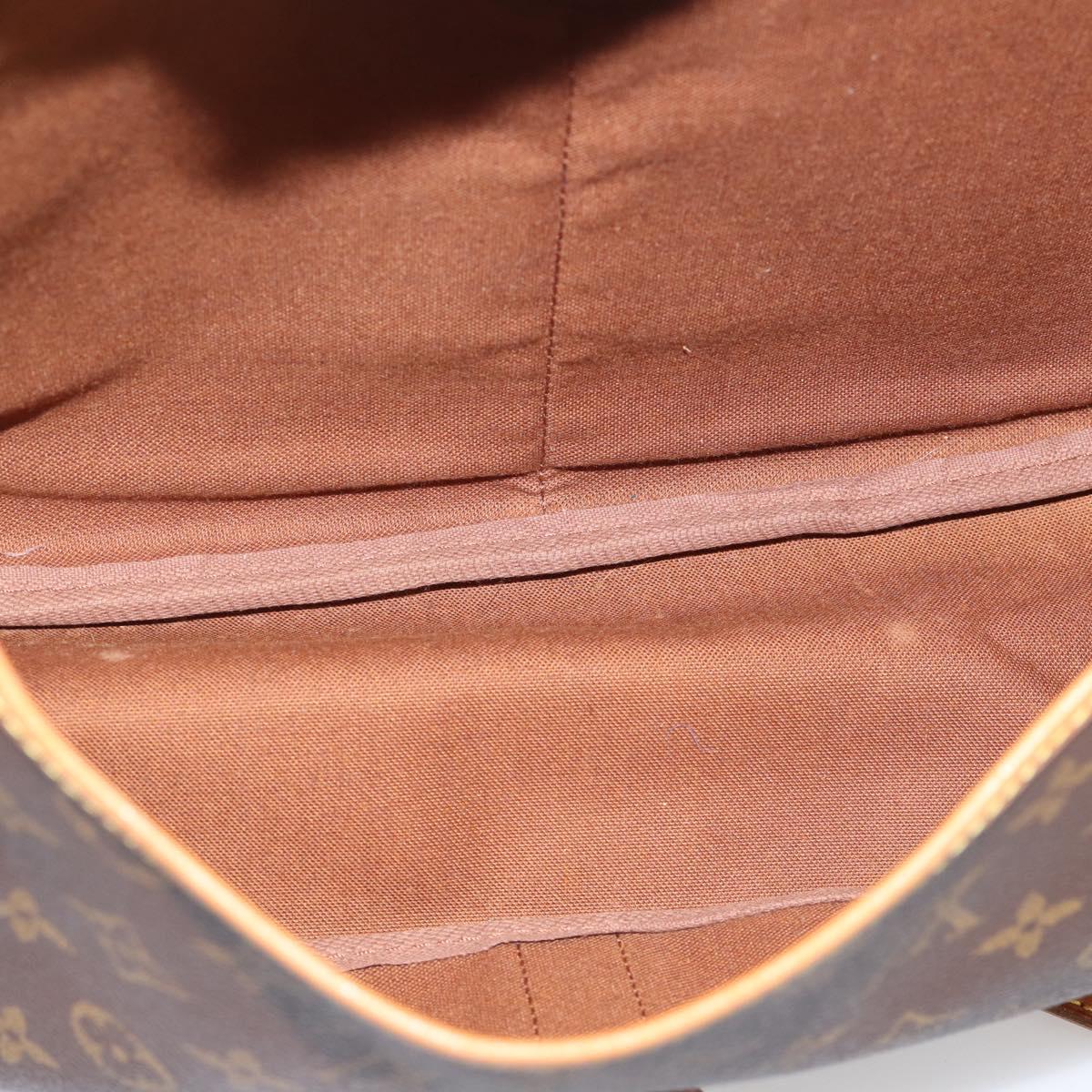 LOUIS VUITTON Monogram Saumur 35 Shoulder Bag M42254 LV Auth 207125V