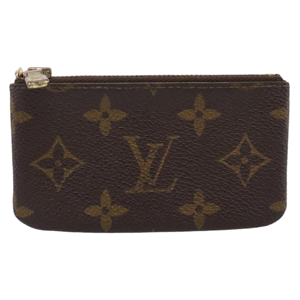 LOUIS VUITTON Monogram Pochette Cles Coin Purse M60033 LV Auth 207129