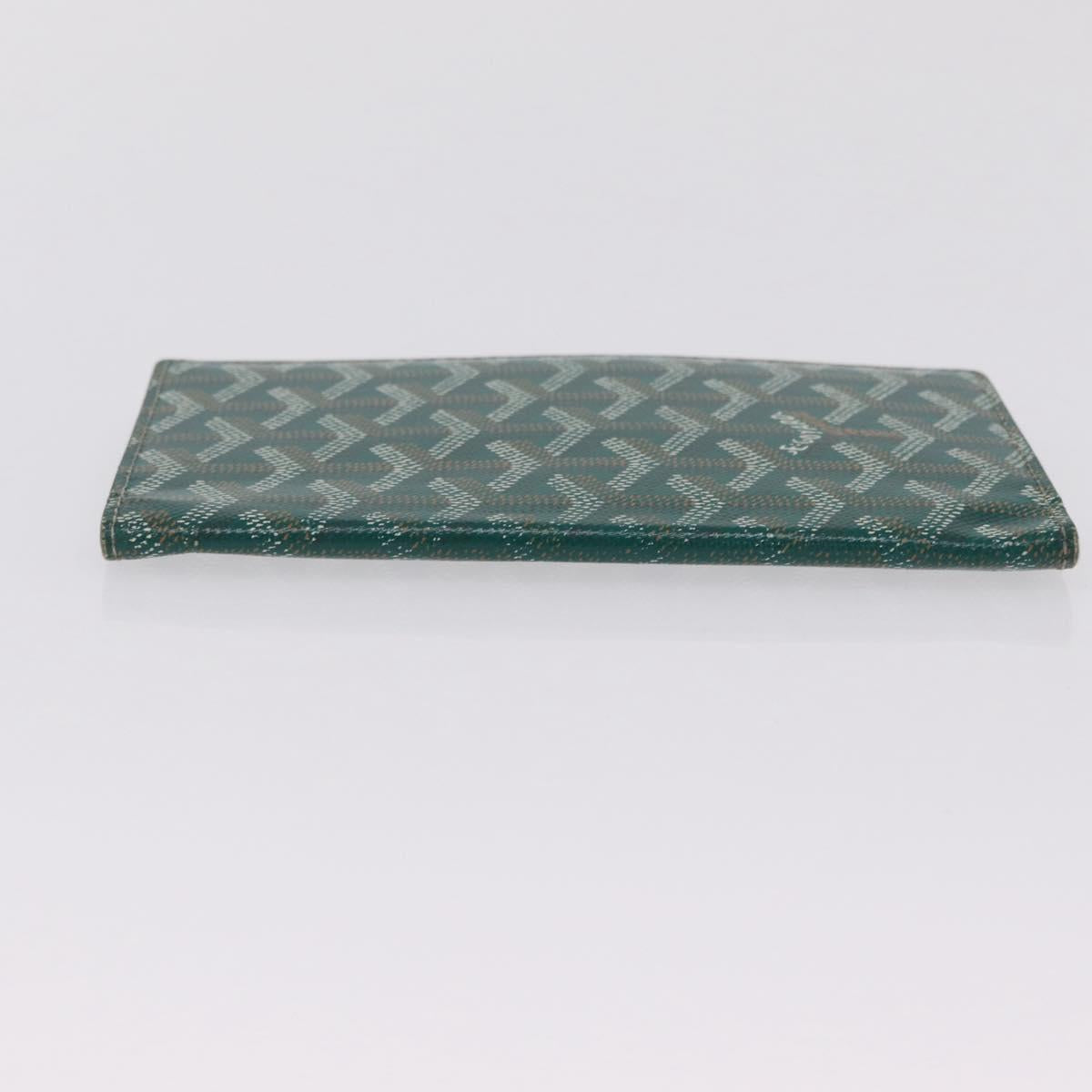 Goyard Herringbone Long Wallet PVC Green Auth 207130M