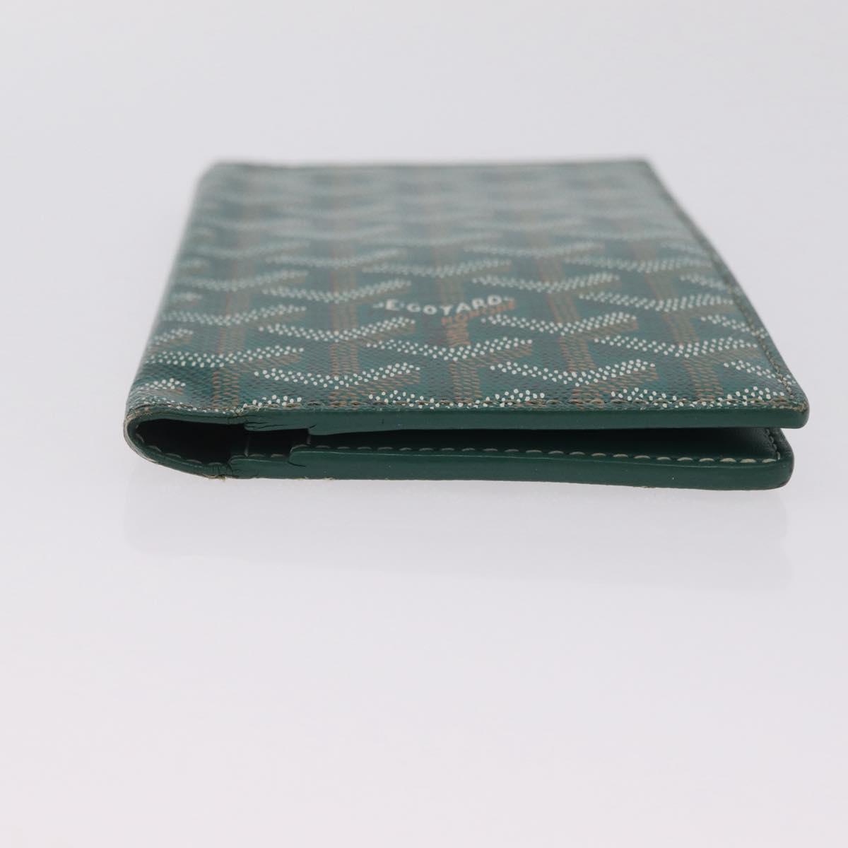 Goyard Herringbone Long Wallet PVC Green Auth 207130M
