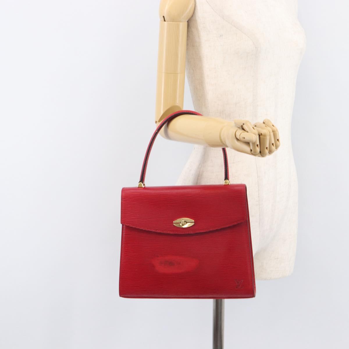 LOUIS VUITTON Epi Malesherbes Hand Bag Red M52377 LV Auth 207203