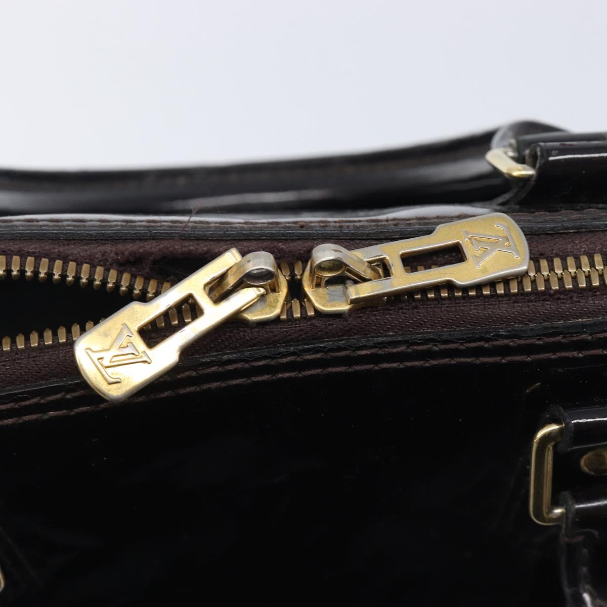 LOUIS VUITTON Monogram Vernis Alma GM Hand Bag Amarante M93595 LV Auth 207207