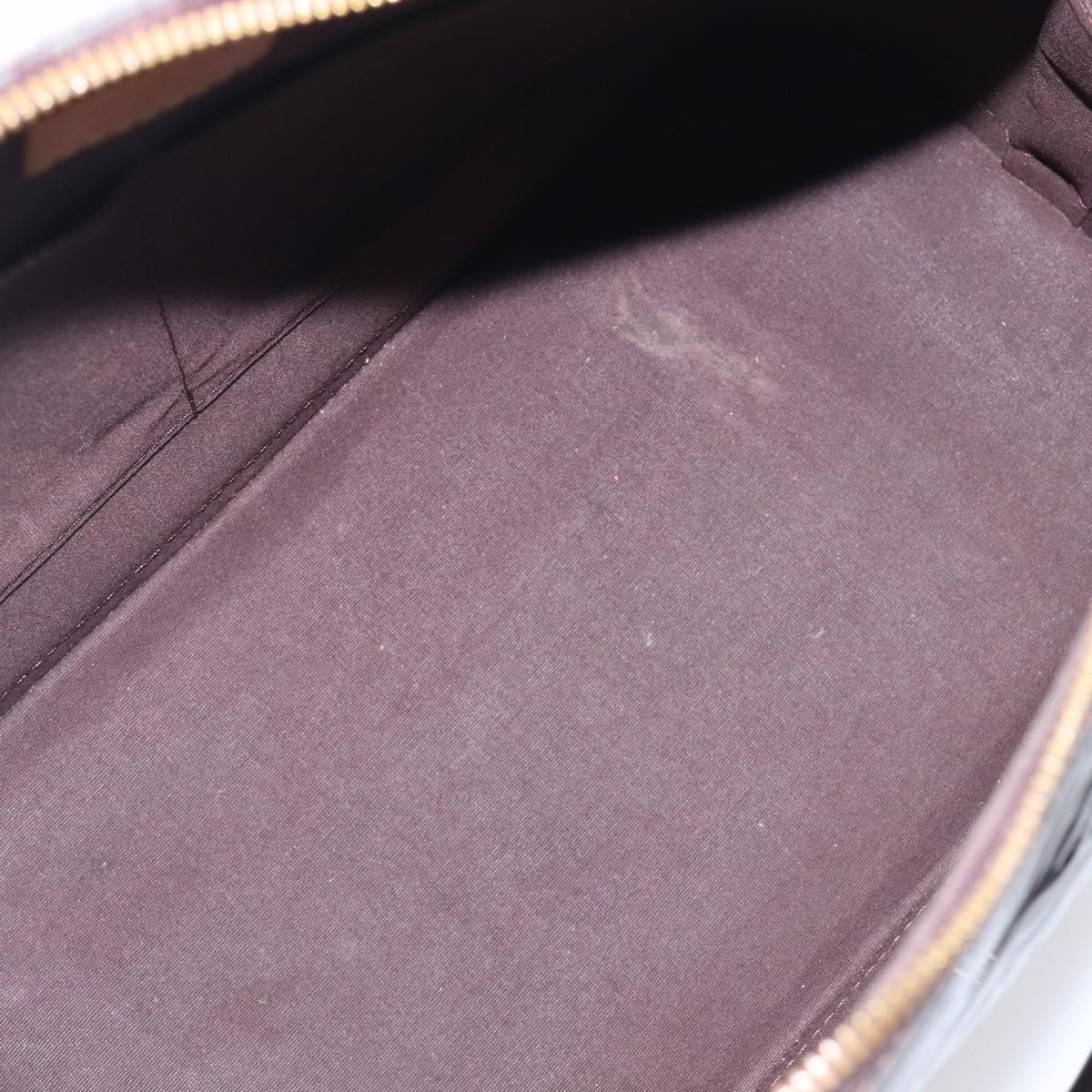 LOUIS VUITTON Monogram Vernis Alma GM Hand Bag Amarante M93595 LV Auth 207207