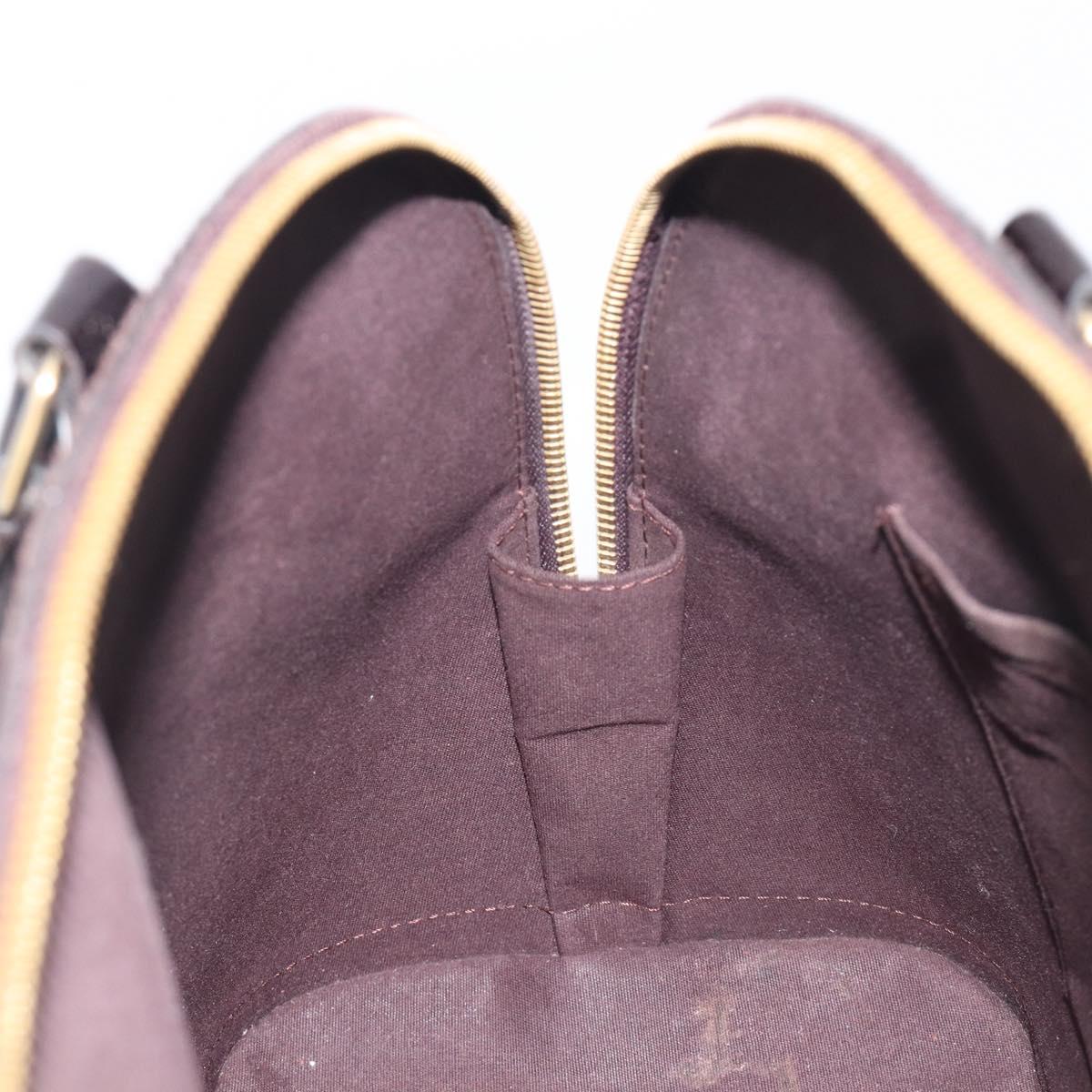 LOUIS VUITTON Monogram Vernis Alma GM Hand Bag Amarante M93595 LV Auth 207207