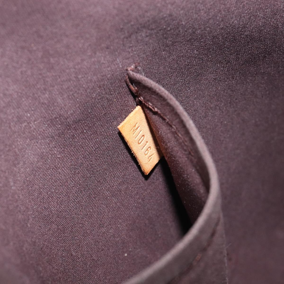 LOUIS VUITTON Monogram Vernis Alma GM Hand Bag Amarante M93595 LV Auth 207207