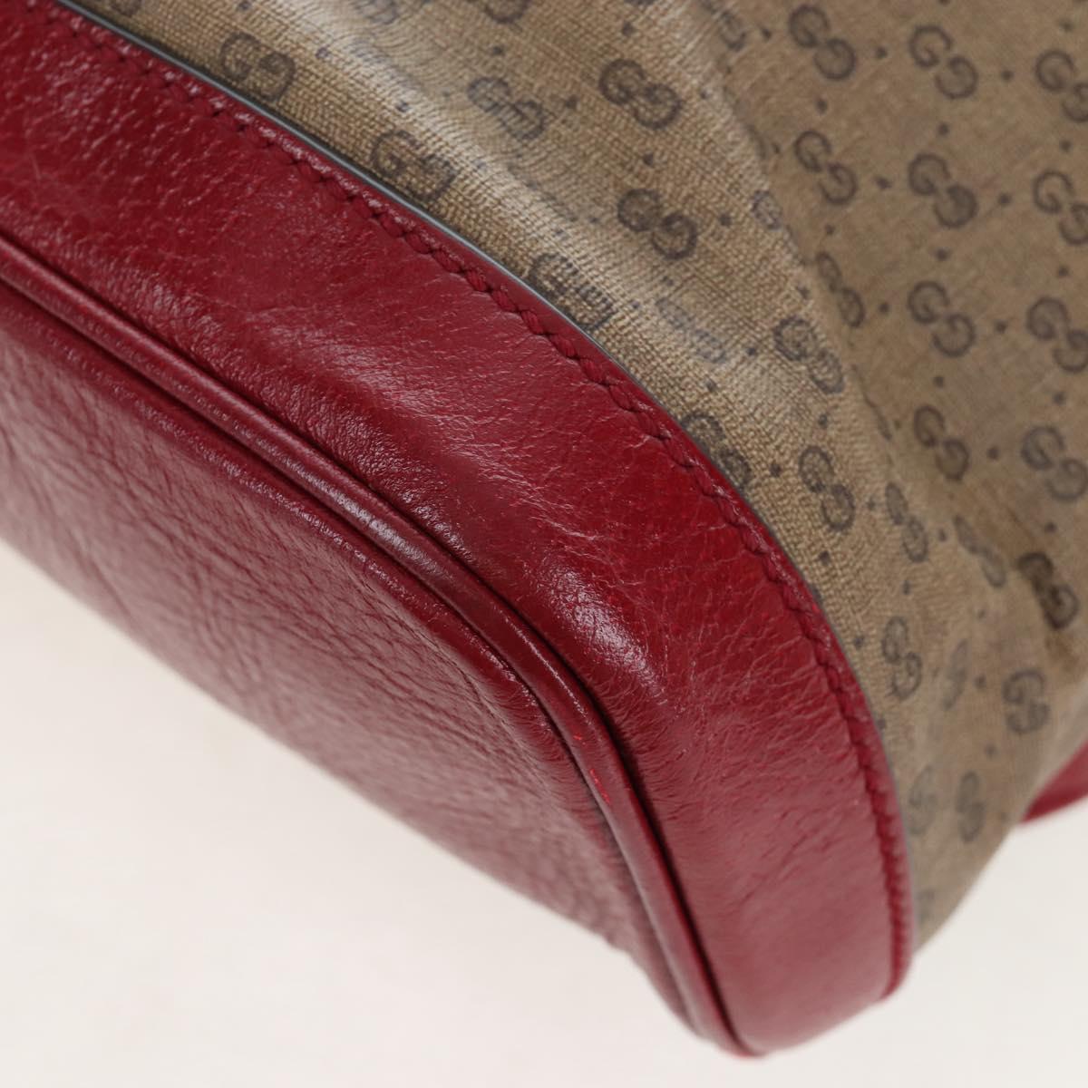 GUCCI Micro GG Supreme Doraemon Backpack PVC Beige Gold 647816 Auth 207209M