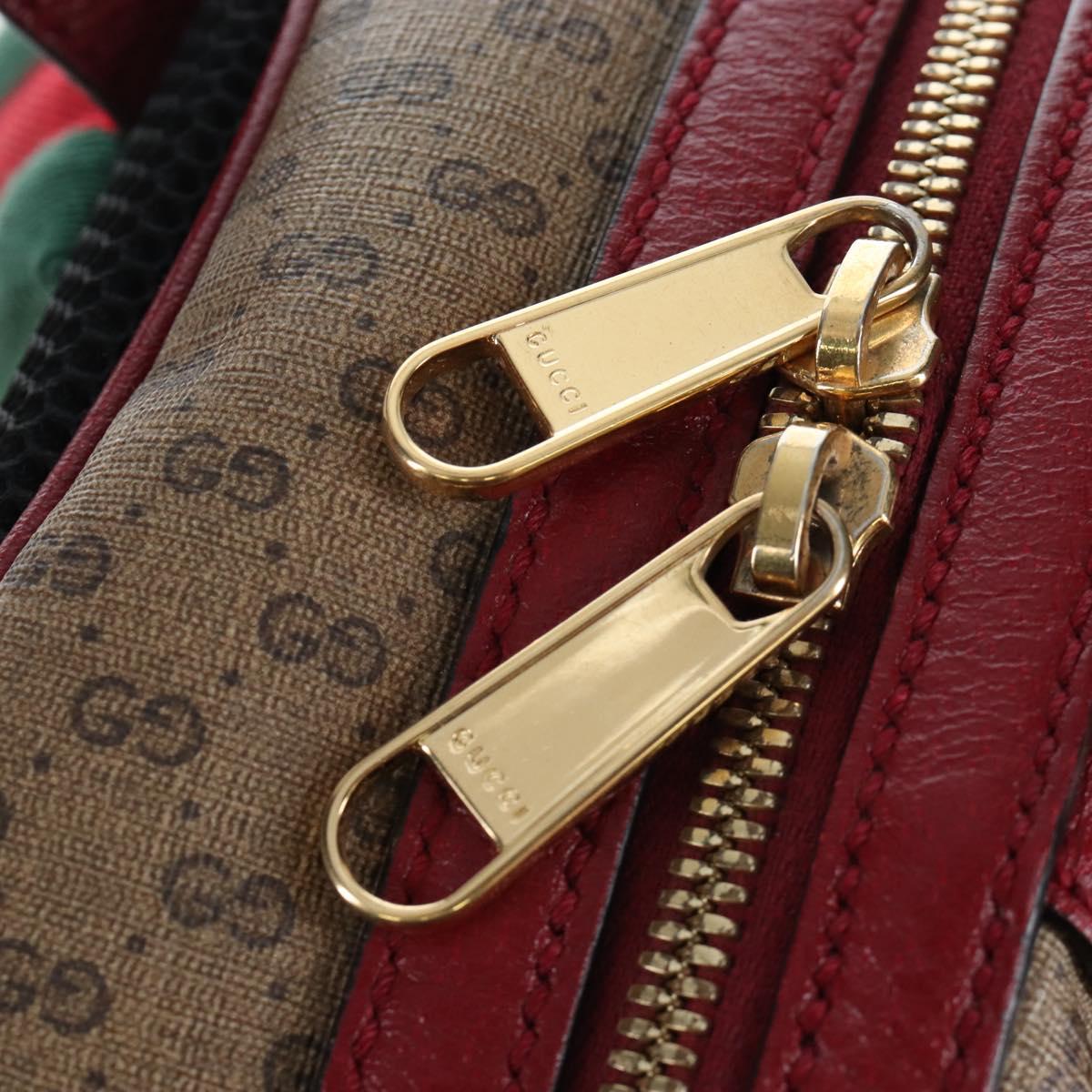 GUCCI Micro GG Supreme Doraemon Backpack PVC Beige Gold 647816 Auth 207209M