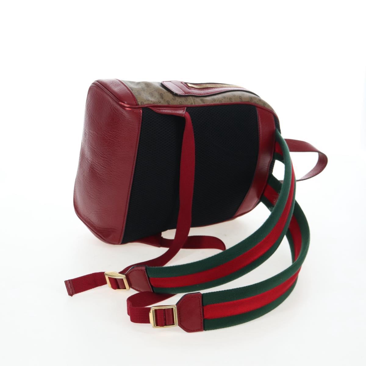 GUCCI Micro GG Supreme Doraemon Backpack PVC Beige Gold 647816 Auth 207209M