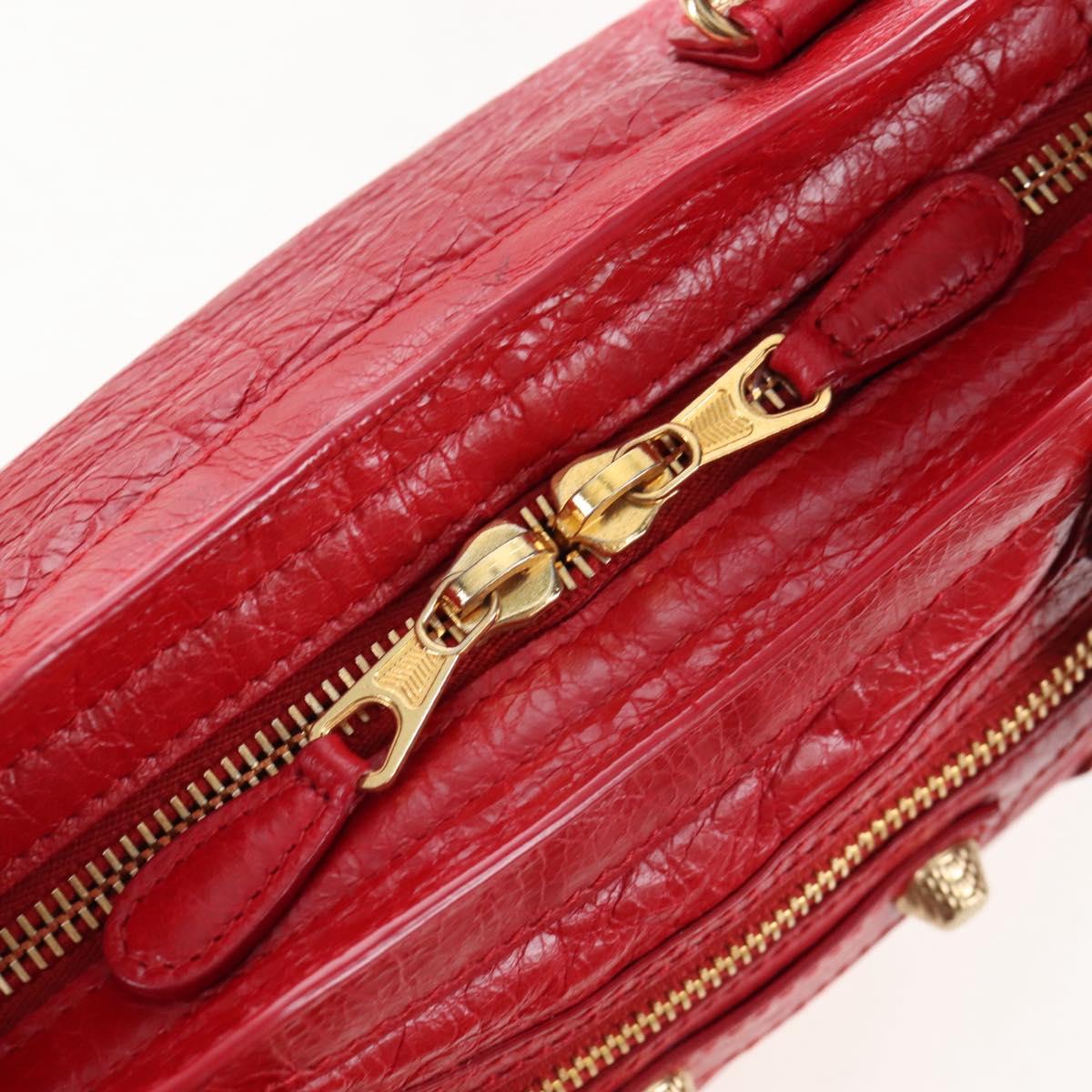 Balenciaga Giant Mini City Hand Bag Leather 2way Red Gold 309544 Auth 207227SAM
