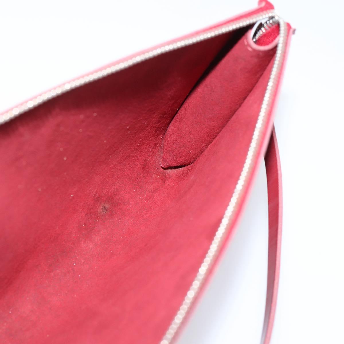 LOUIS VUITTON Epi Pochette Accessoires Accessory Wine Red M5298M Auth 207241A