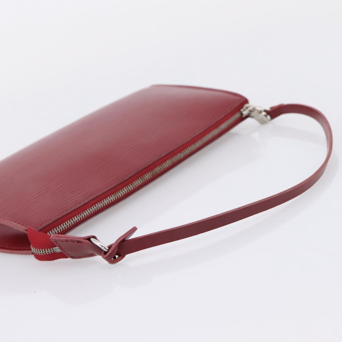 LOUIS VUITTON Epi Pochette Accessoires Accessory Wine Red M5298M Auth 207241A