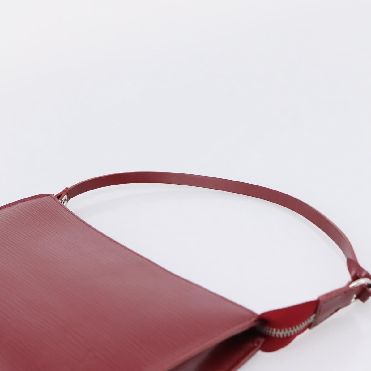 LOUIS VUITTON Epi Pochette Accessoires Accessory Wine Red M5298M Auth 207241A
