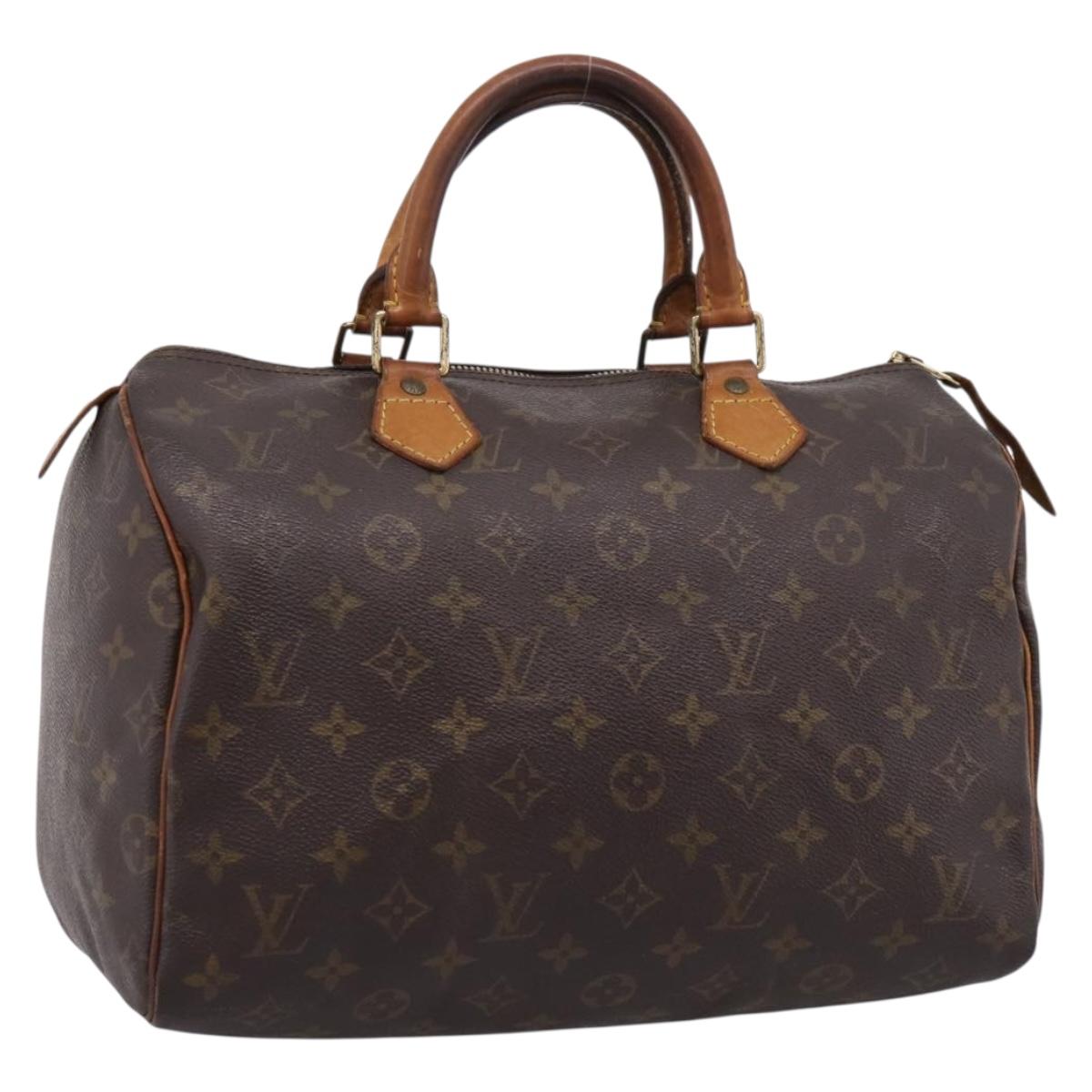 LOUIS VUITTON Monogram Speedy 30 Hand Bag M41526 LV Auth 207258