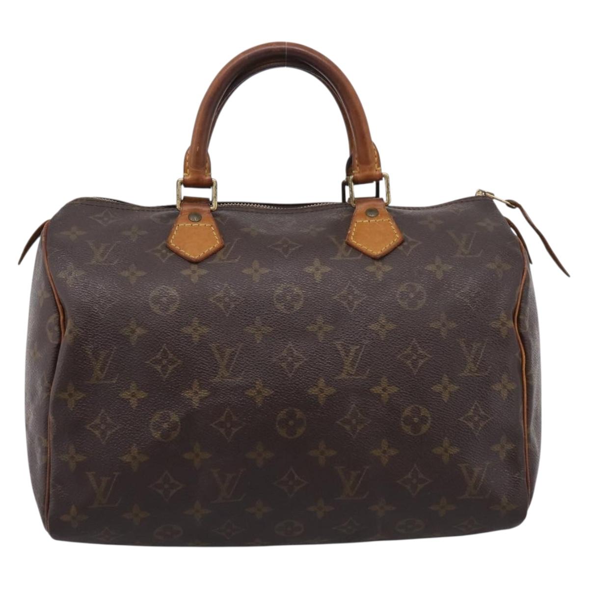 LOUIS VUITTON Monogram Speedy 30 Hand Bag M41526 LV Auth 207258