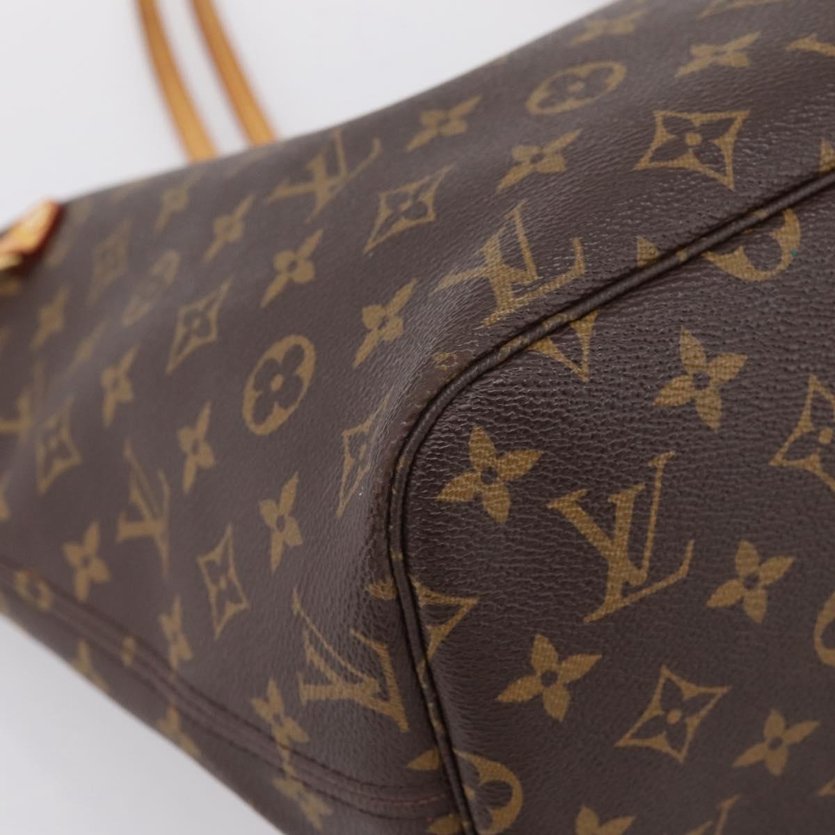 LOUIS VUITTON Monogram Neverfull MM Tote Bag M40156 LV Auth 207259V