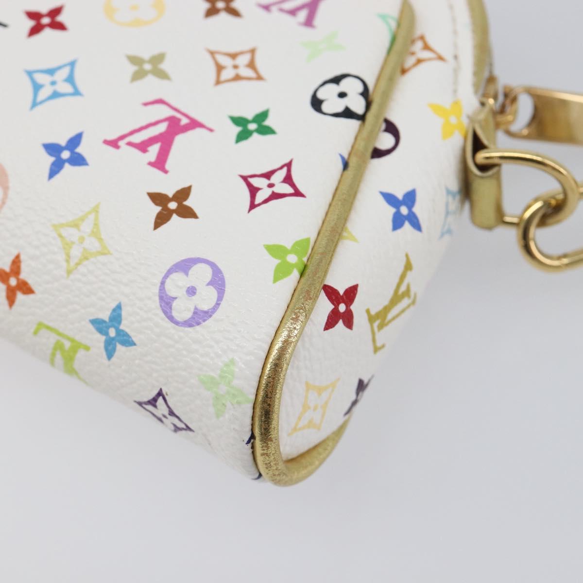 LOUIS VUITTON Monogram Multicolor Kate Clutch Bag White M55212 LV Auth 207267V