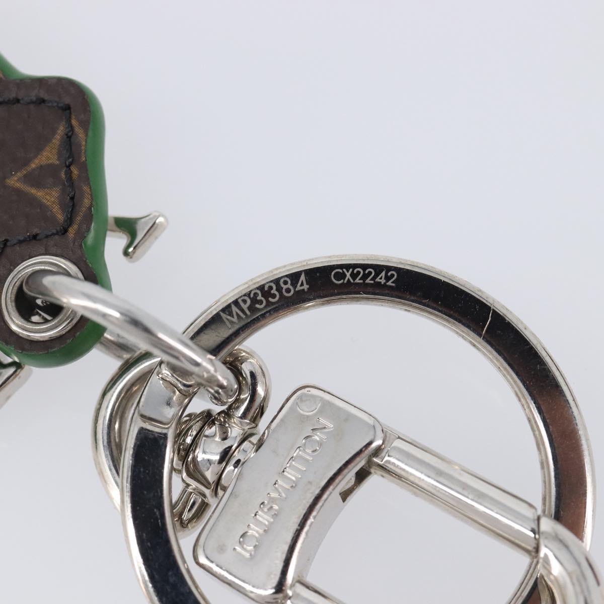 LOUIS VUITTON Monogram Porte Cles LV Painted Charm Leather MP3384 Auth 207273M