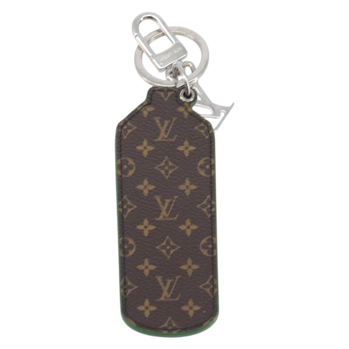 LOUIS VUITTON Monogram Porte Cles LV Painted Charm Leather MP3384 Auth 207273M