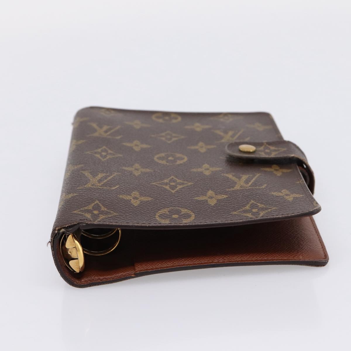 LOUIS VUITTON Monogram Agenda MM Day Planner Cover R20105 LV Auth 207278