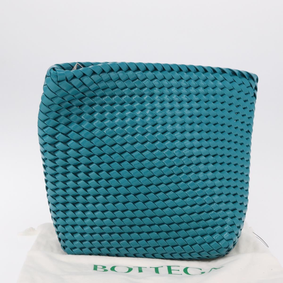 Bottega Veneta INTRECCIATO Clutch Bag Leather Emerald Green Auth 207290M